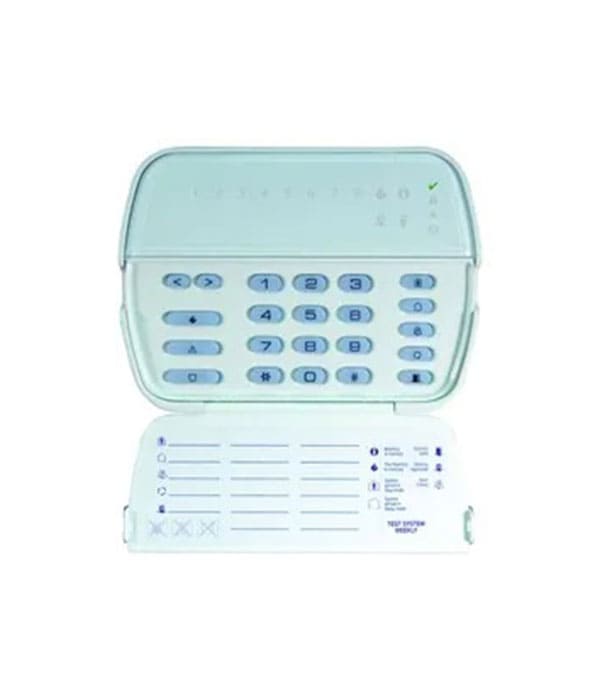 DSC Intrusion Detection PK5508 LED Keypad, 8-Zone, Surface Mount, 12 VDC, 125 Milliampere, 6-1/16" Width x 13/16" Depth x 4-7/16" Height