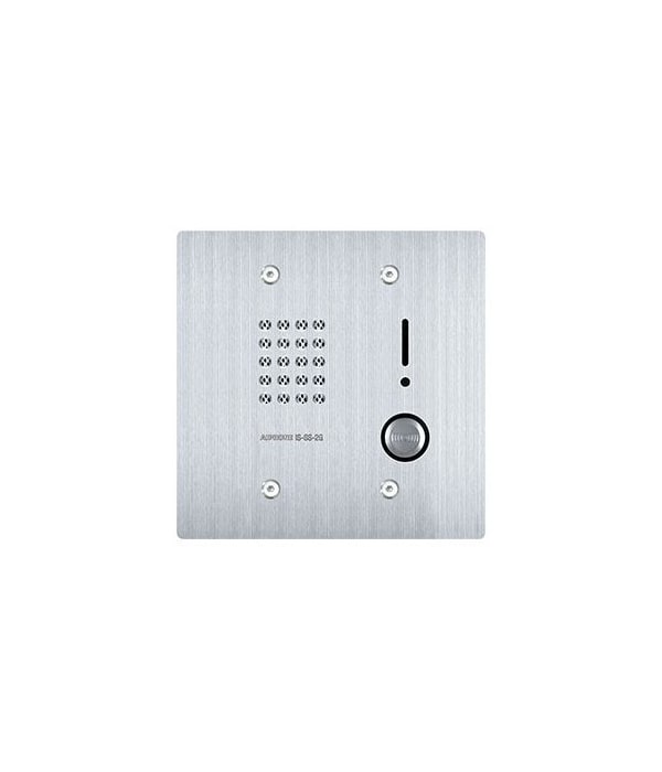 AIPHONE IS-SS-2G Audio Door Station, 2-Gang Flush Mount Stainless Steel