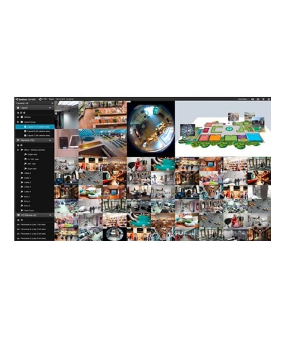 GeoVision 82-VMSP064-0008 GV-VMS Pro for 64CHs Platform with 3rd Party IP Cameras 8 Channel
