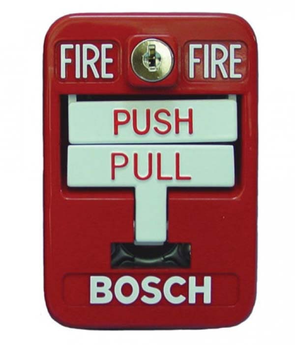 BOSCH SECURITY SYSTEMS FMM-7045-D Multiplex Manual Station, Double, Red
